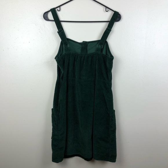 Adorable American Eagle Green Corduroy Overall Dress - Picture 4 of 5